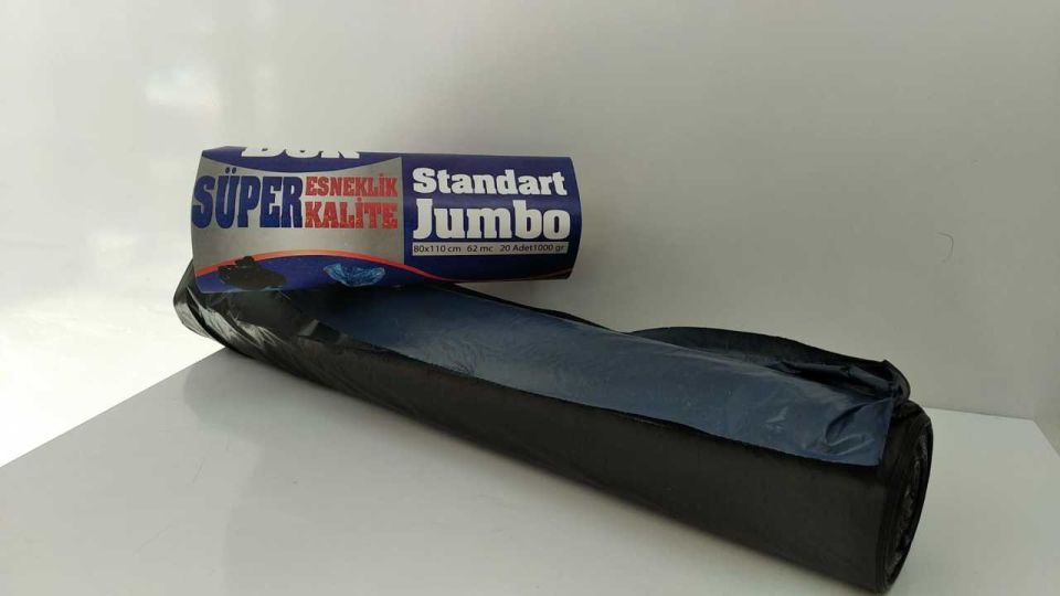Star Plus Çöp Poşeti Jumbo 80x110 Siyah 20'li