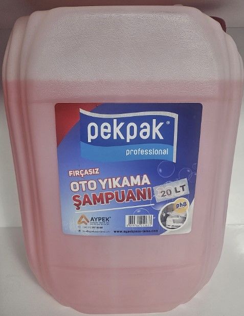 Pekpak Prfossional Fırçasız Oto Yıkama Deterjanı Şampuanı Köpüğü 20 Lt