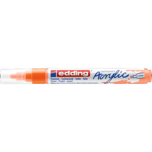 Edding Markör Akrilik Orta Uçlu 2-3 MM Fosforlu Turuncu 066 5100