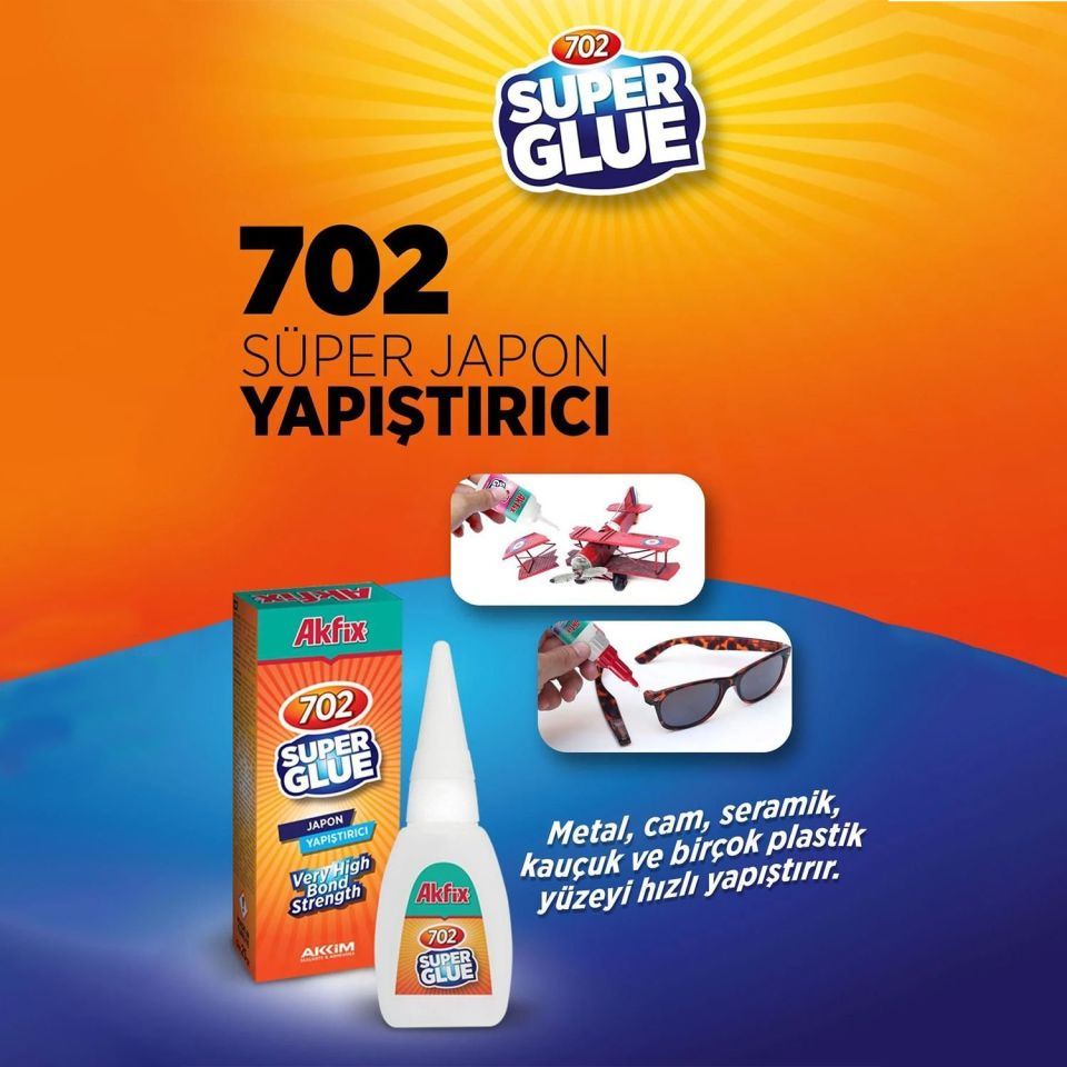 Akfix 702 Süper Japon Yapıştırıcı 20 Gr