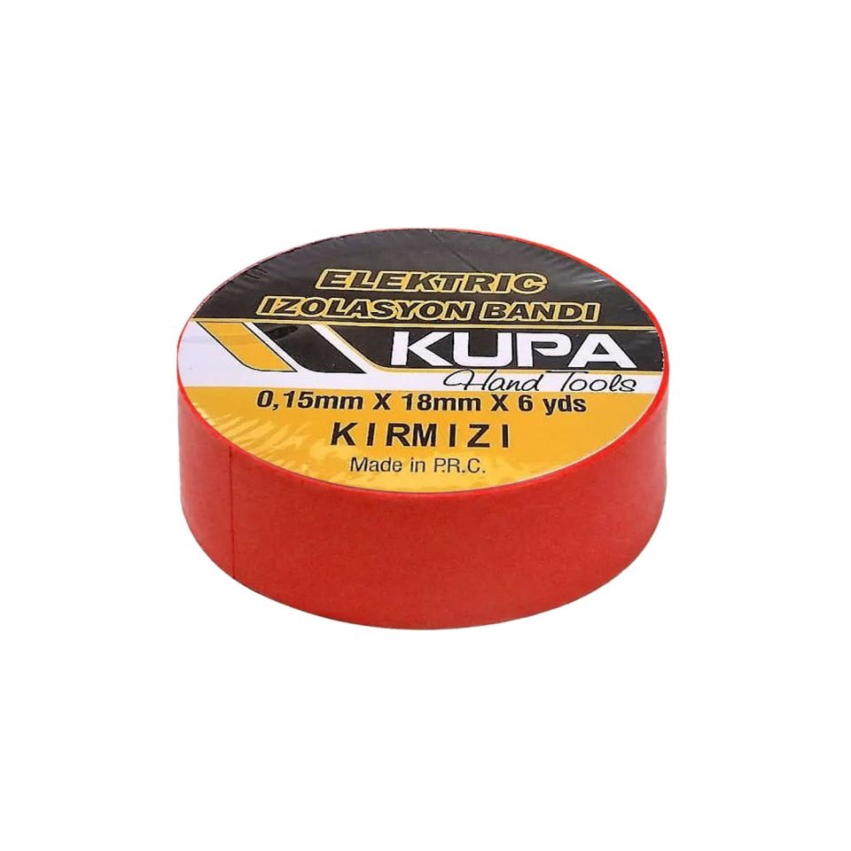 Kupa Elektrik İzolasyon Bandı Kırmızı