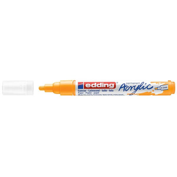 Edding Markör Akrilik Orta Uçlu 2-3 MM Güneş Sarısı 906 5100