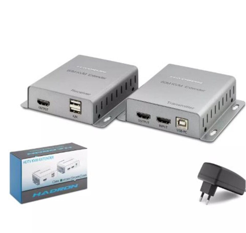 Hadron Hdx1355 Hdmi Kvm Extender 1080P 60M Silver