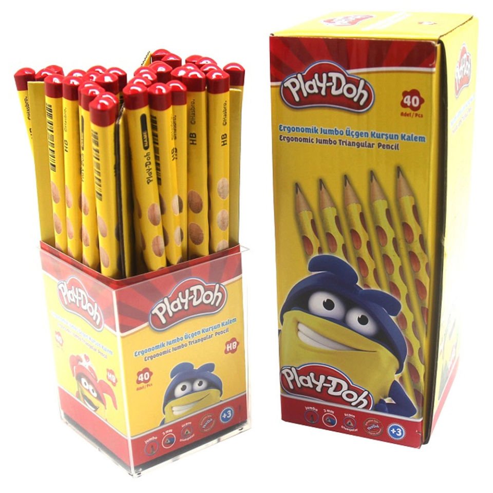 Play-doh Oluklu Jumbo Üçgen KurşunKalem