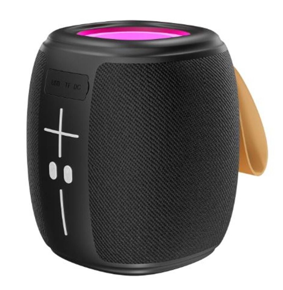 Mikado MD-888 CUBE Siyah 5W 1200mAh BT-TF-USB-LED Işıklı Speaker Hoparlör
