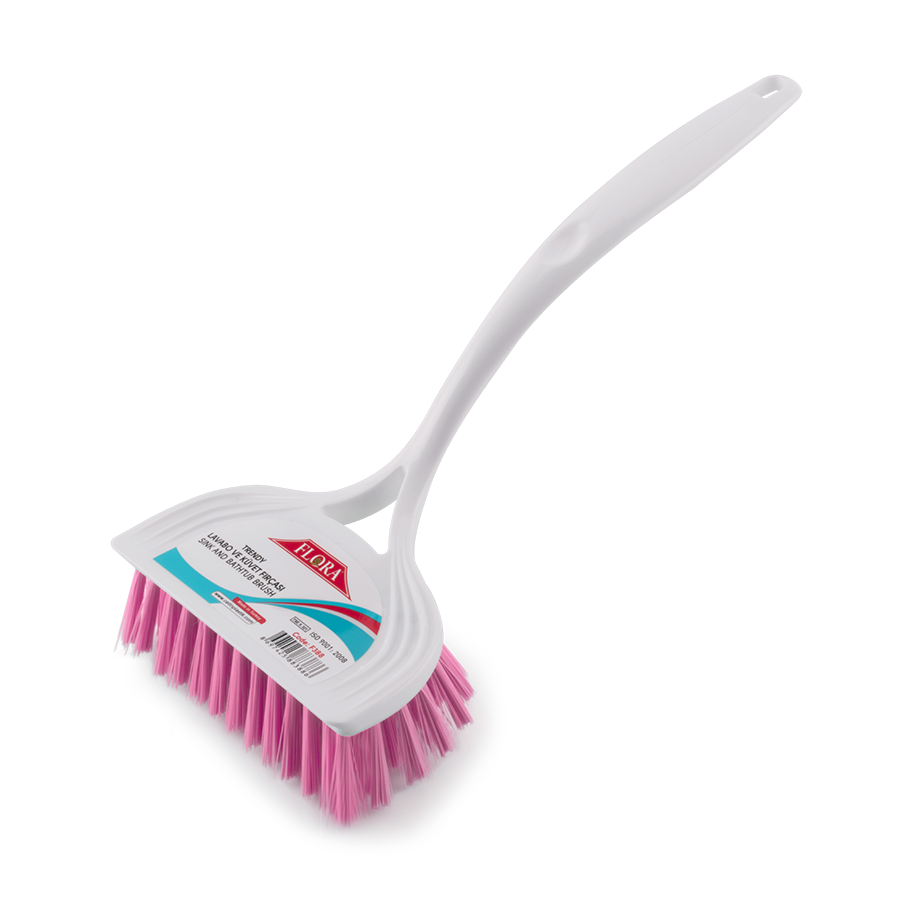 Flora Trendy Lavabo ve Küvet Fırçası