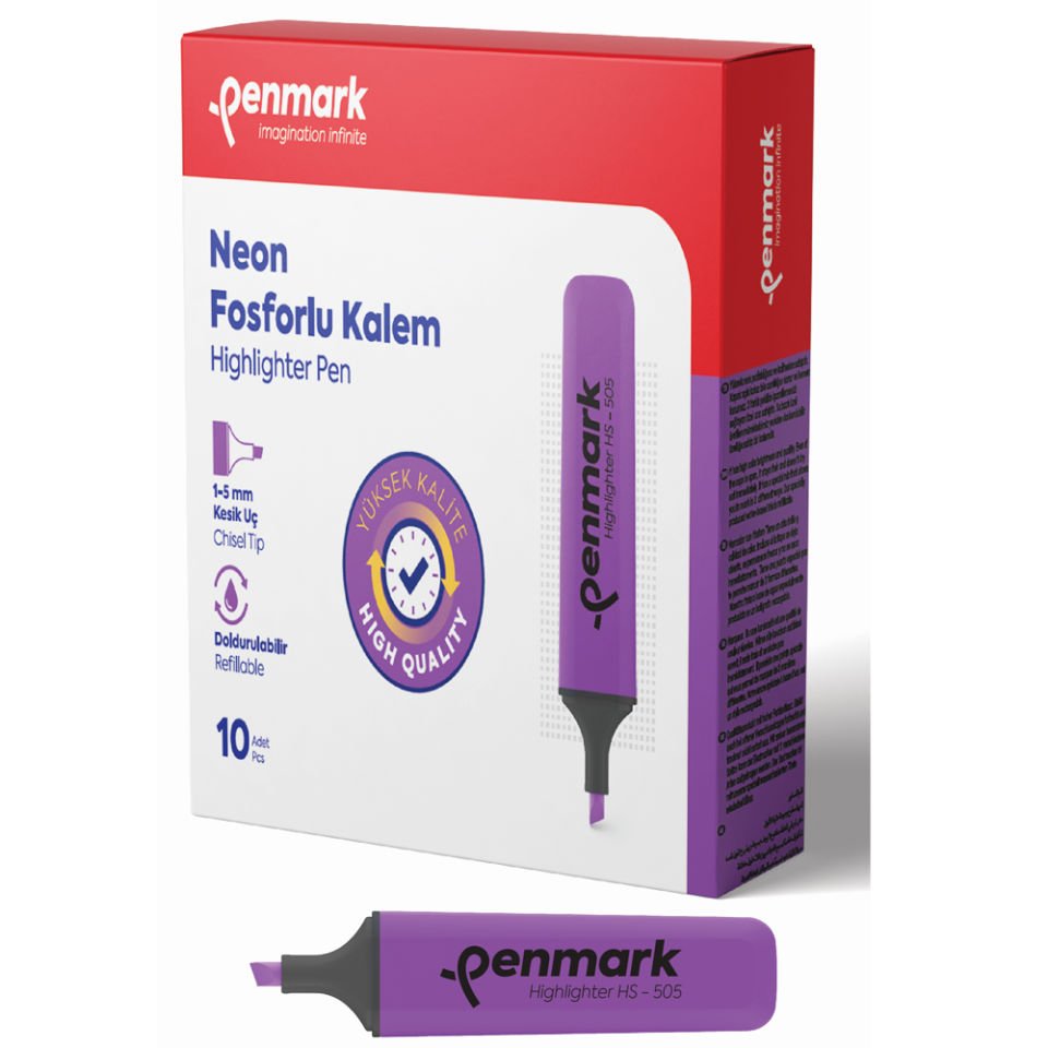 Penmark Fosforlu Kalem Neon Lila HS 505