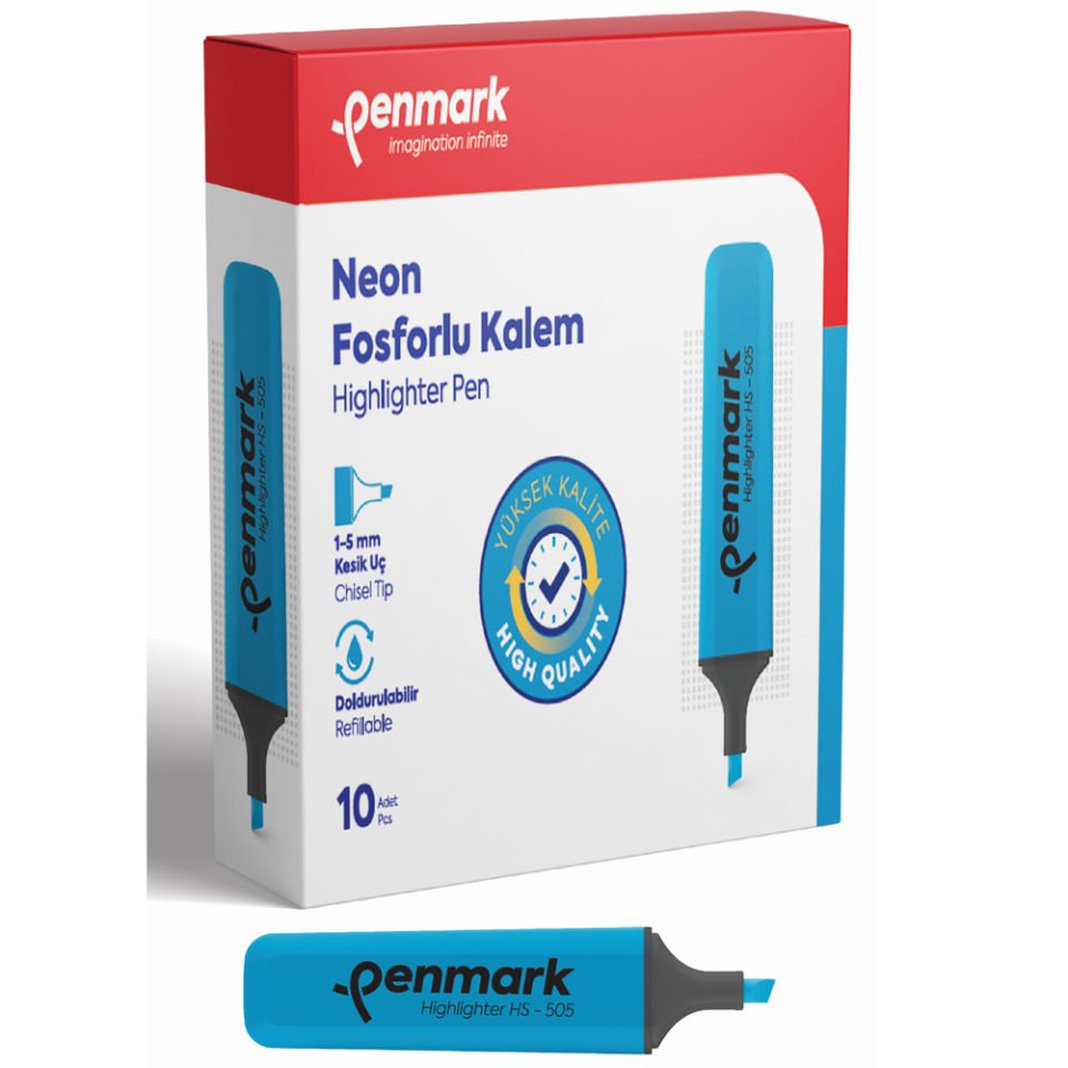 Penmark Fosforlu Kalem Neon Cam Göbeği HS 505