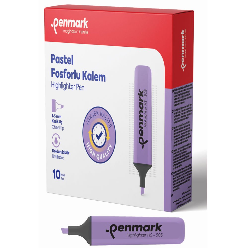 Penmark Fosforlu Kalem Pastel Lavanta HS 505