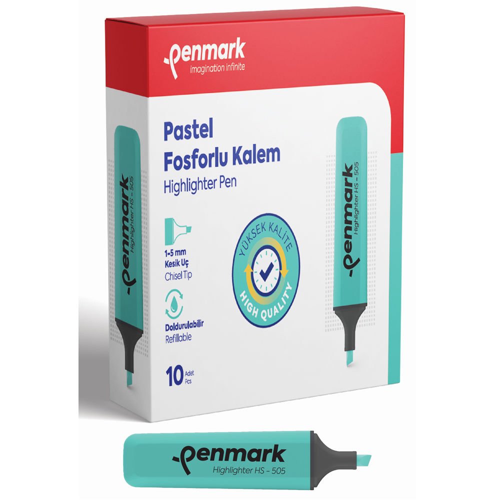 Penmark Fosforlu Kalem Pastel Nane Şekeri HS 505