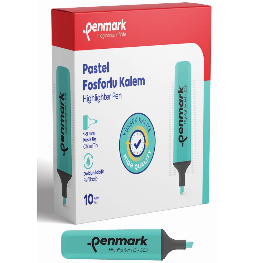 Penmark Fosforlu Kalem Pastel Mint Yeşili HS 505