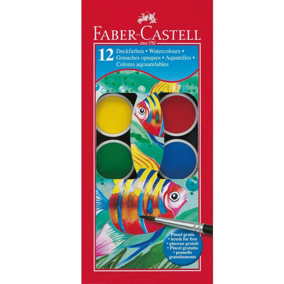 Faber-Castell Sulu Boya Küçük Boy 12 Renk 5292125011