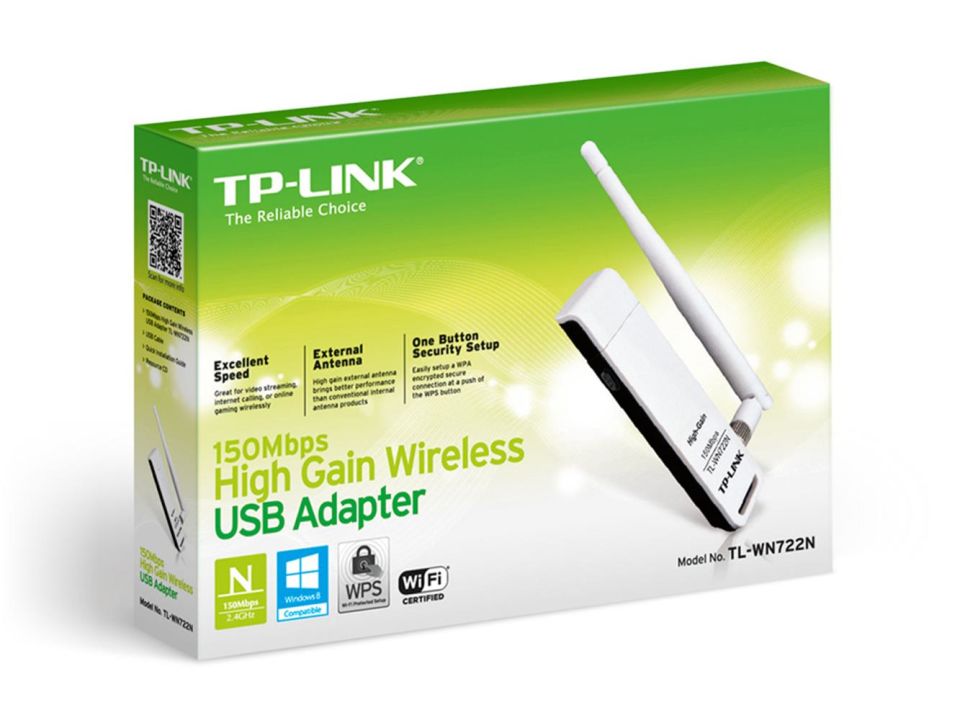 Tp-Link TL-WN722N 150 Mbps Antenli Kablosuz USB Adaptör