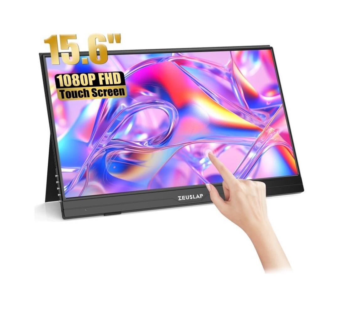 Zeuslap 15.6'' AT156 1920-1080 60Hz FHD ADS-IPS Type-C, Dokunmatik Taşınılabilir Monitör (ZL-AT156)