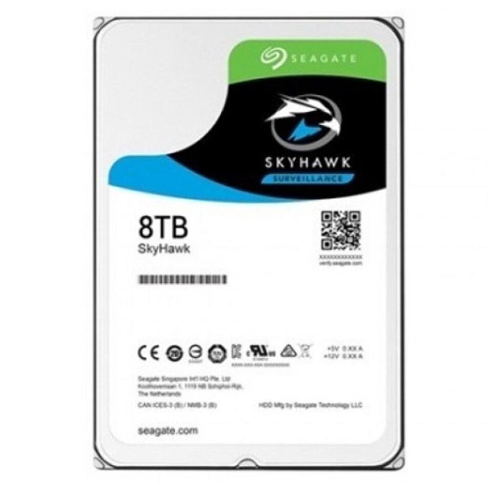 Seagate 8TB ST8000VX010 256 MB Önbellek 5400 RPM 3.5'' 7-24 Güvenlik (Eksen İthalat)