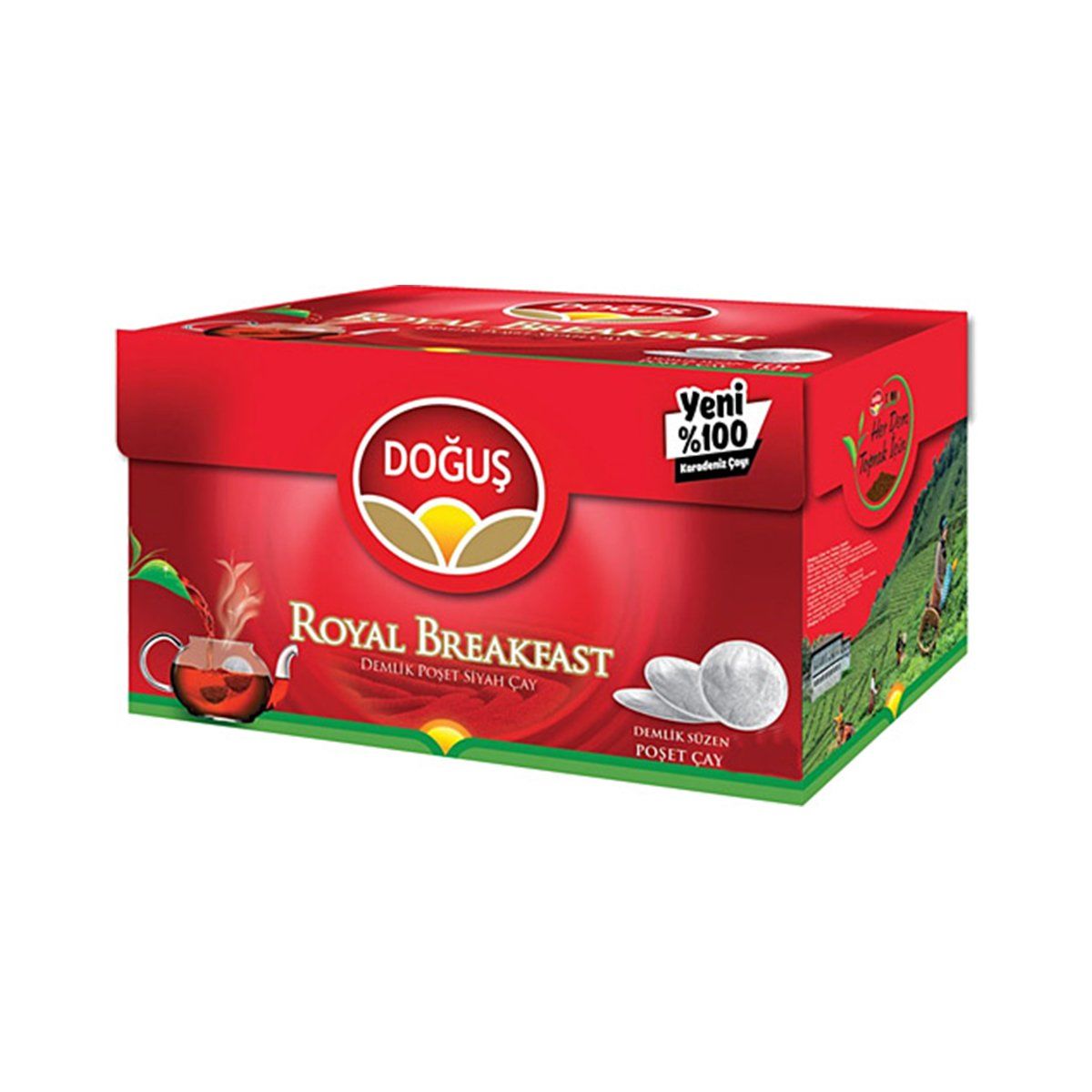 Doğuş Royal Breakfast Demlik Poşet Çay 100 Adet