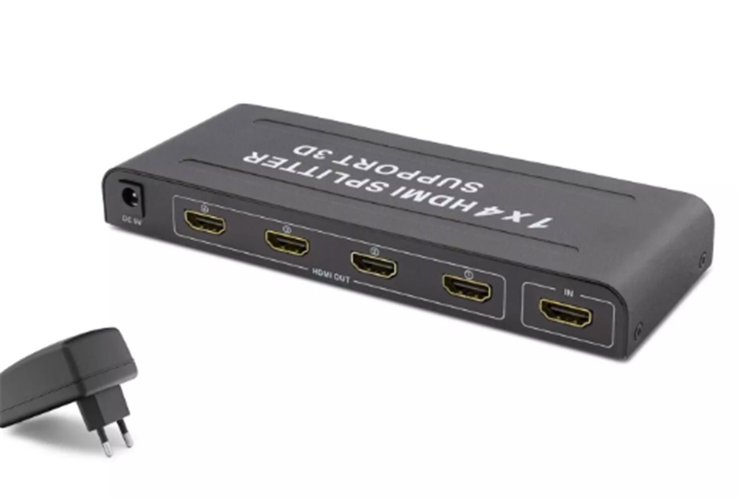 Hadron Hdx1294 4 Port Hdmi Splitter 1.4V 1080P 3D 1-In 4-Out Siyah (Giriş 1xHDMI-Çıkış 4 xHDMI)