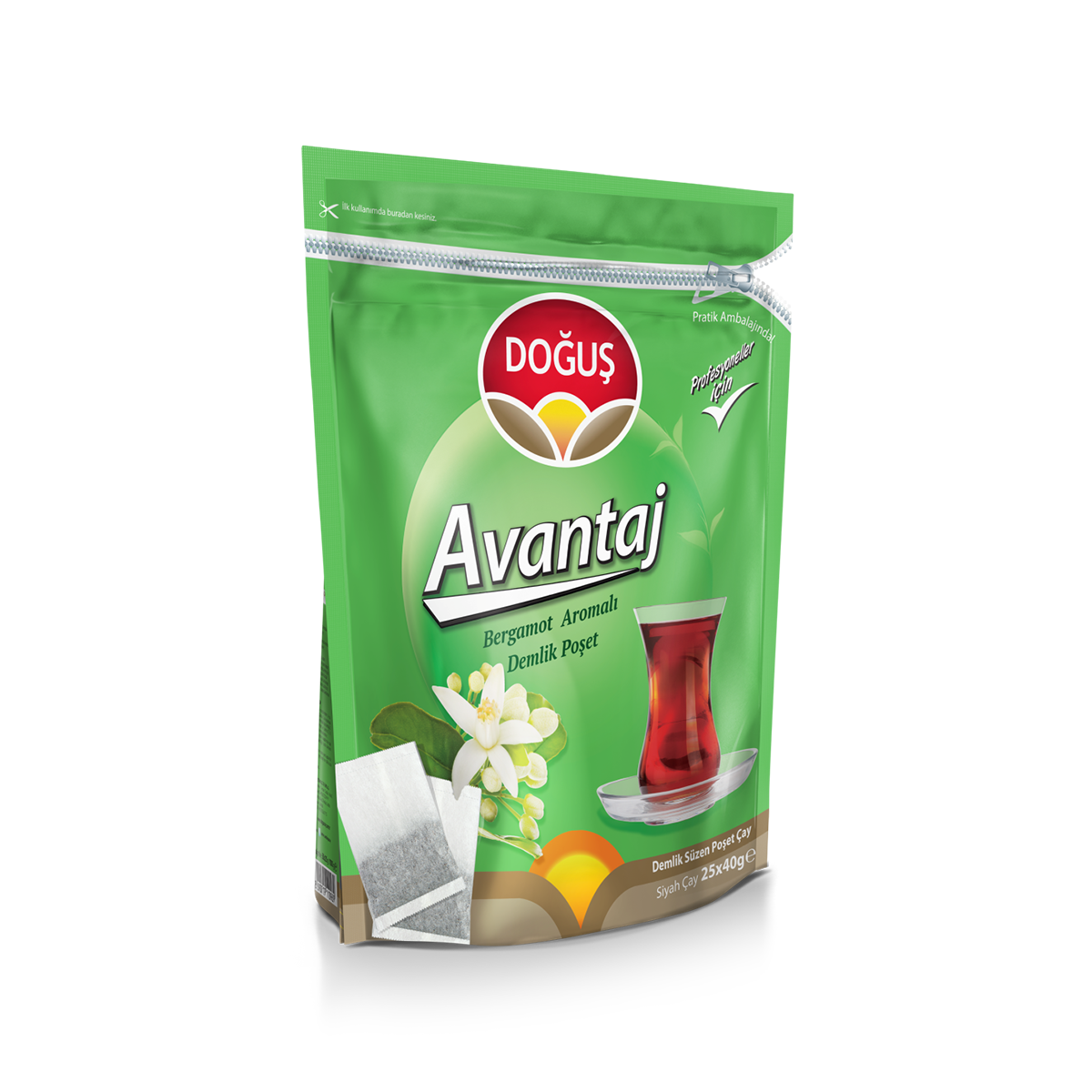 Doğuş Avantaj Bergamot Aromalı Demlik Poşet Çay 25 Adet