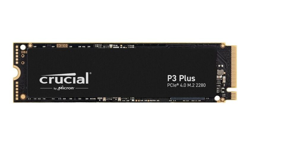 Crucial 2TB P3 CT2000P3PSSD8 Plus 3D NAND GEN4 NVMe PCIe M.2 SSD (5000-4200 MB-s)