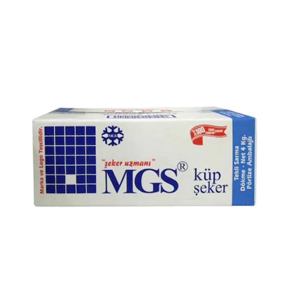 MGS Tek Sargılı Küp Şeker 4000 Gr