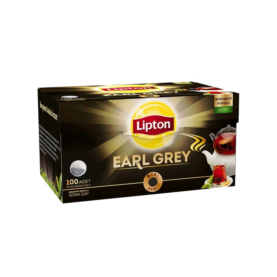 Lipton Earl Grey Demlik Poşet Çay 100'lü