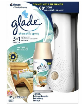 Glade Otomatik Sprey Makina +1 Yedek İpeksi Vanilya
