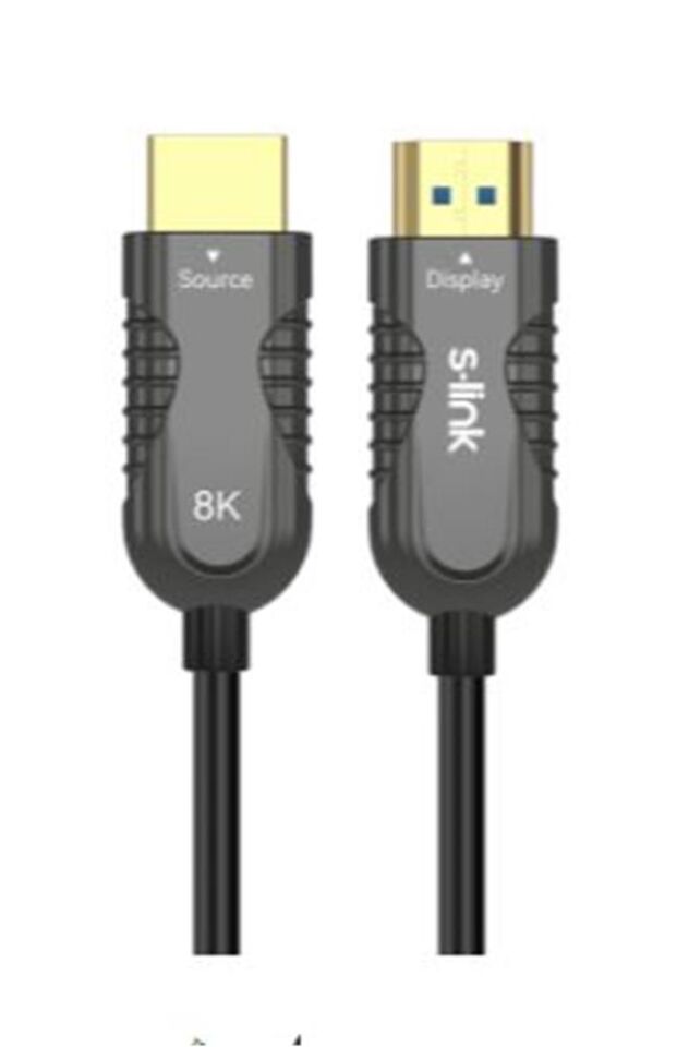 S-link SL-HM8K070 HDMI TO HDMI 70m v2.1 8K60 HZ 4K 120HZ Fiber Kablo