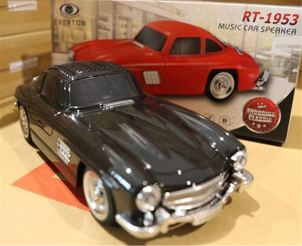 EVERTON RT-1953  Siyah Arabalı  Bluetooth Fm-Usb-Tf-Aux Şarjlı Nostaljik Radyo