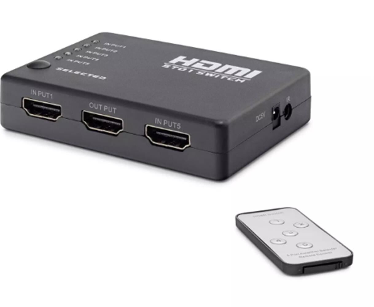 Hadron Hdx1272  5 Port Hdmi Switch 5Giriş 1Çıkış Kumandalı