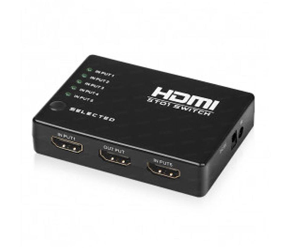 Dark Full HD 4 Giriş 1 Çıkışlı Uzaktan Kumandalı HDMI Switch (Seçici)