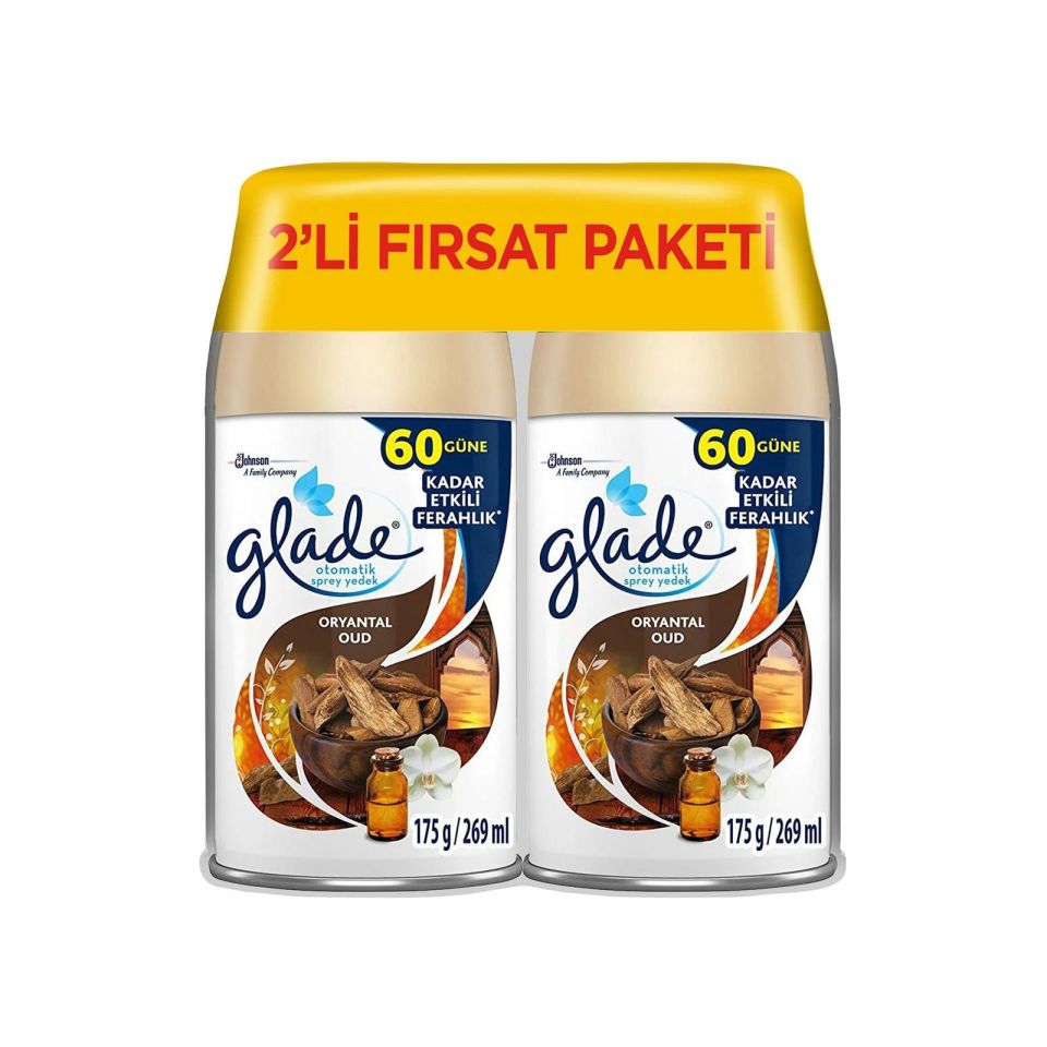 Glade Otomatik Sprey 2'li Yedek Temiz Oryantal Oud 269 ml