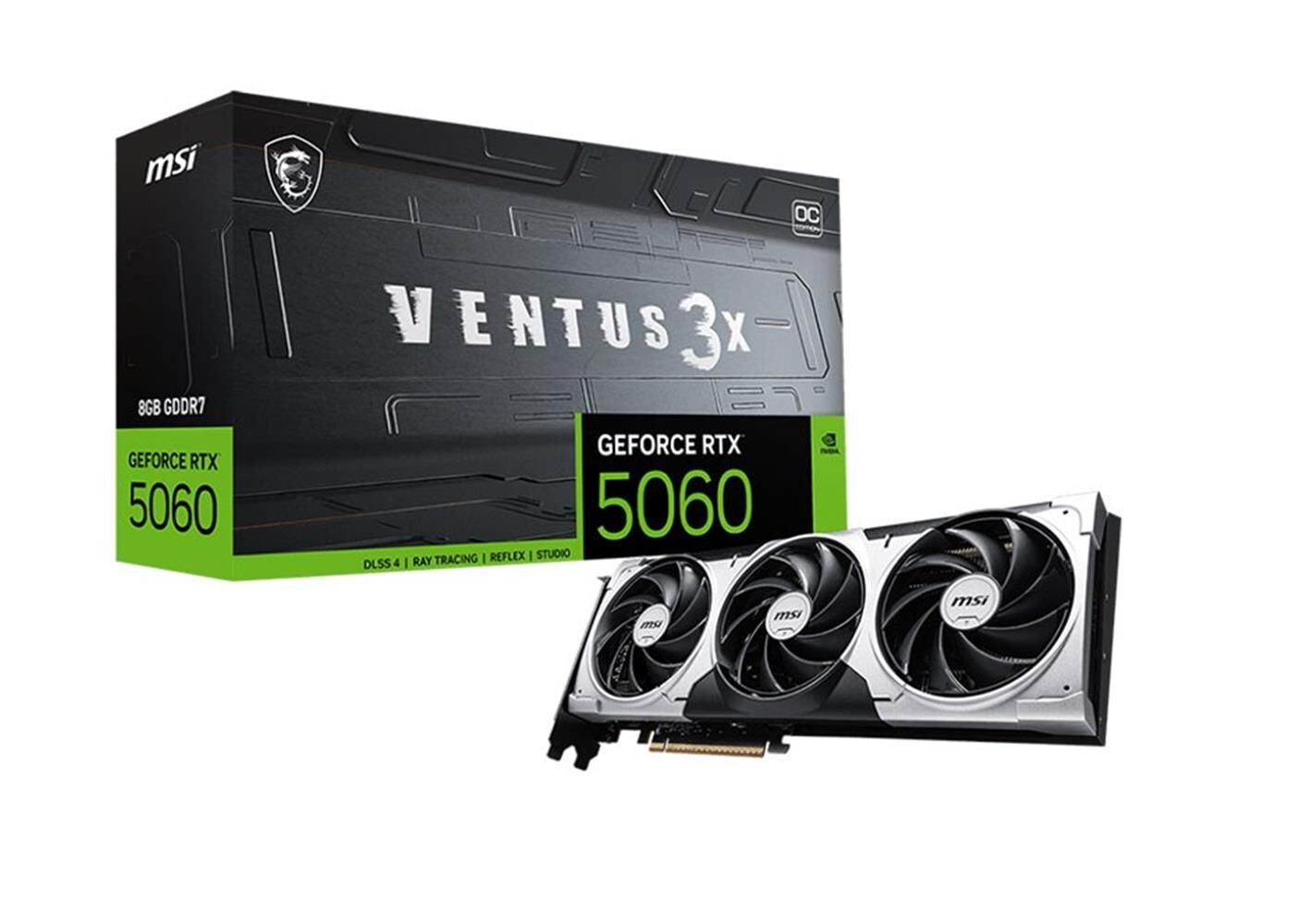 Msi GeForce RTX5060 8G VENTUS 3X OC 8GB DLSS 4 128Bit NVIDIA Ekran Kartı