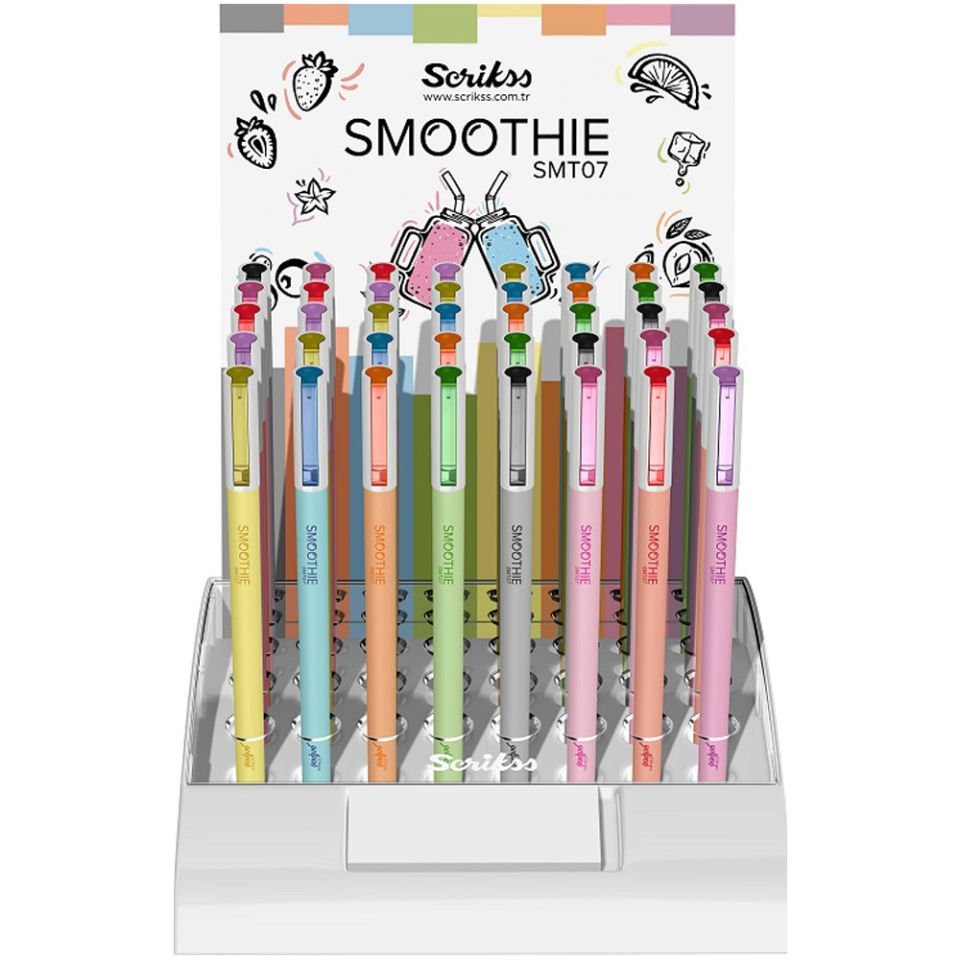 Scrikss Roller Kalem Smoothie Jel 40 LI Stand