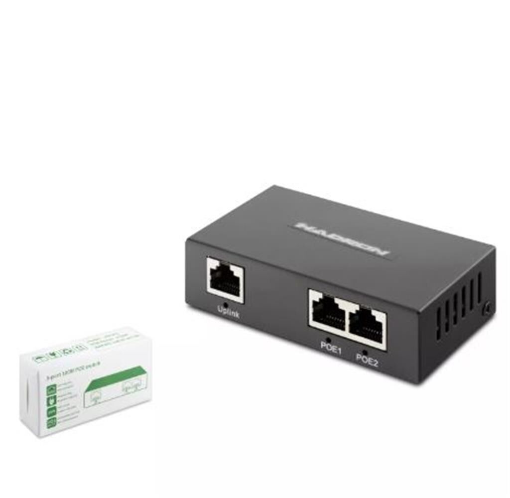 Hadron Hdx1353 2 Port Poe Switch 1Uplink 2+1 10-100 Mbps 2 Port (Port 2 x PoE Port,1x Uplink Port)