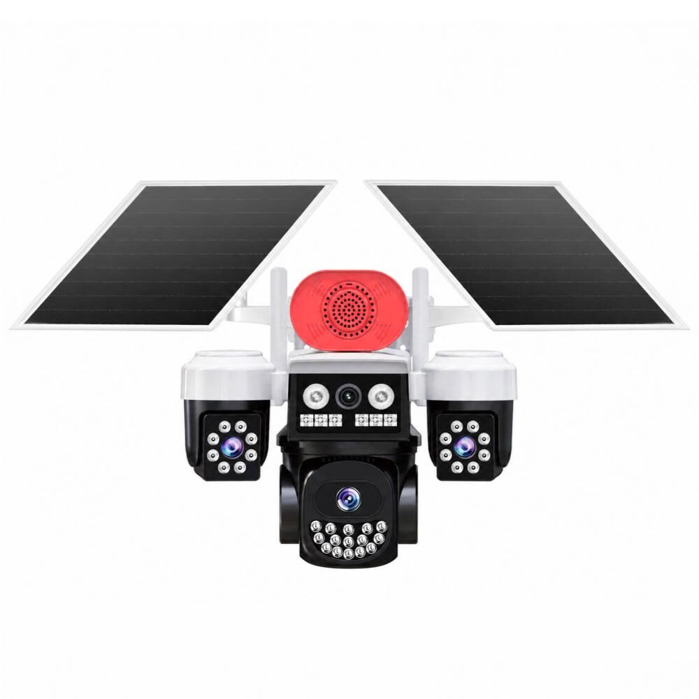 Joysee S3 9Mp AOR 4G 3.6mm+2x2.8mm 2 Solar Üç Kamera 19IR+18Led PTZ Kamera