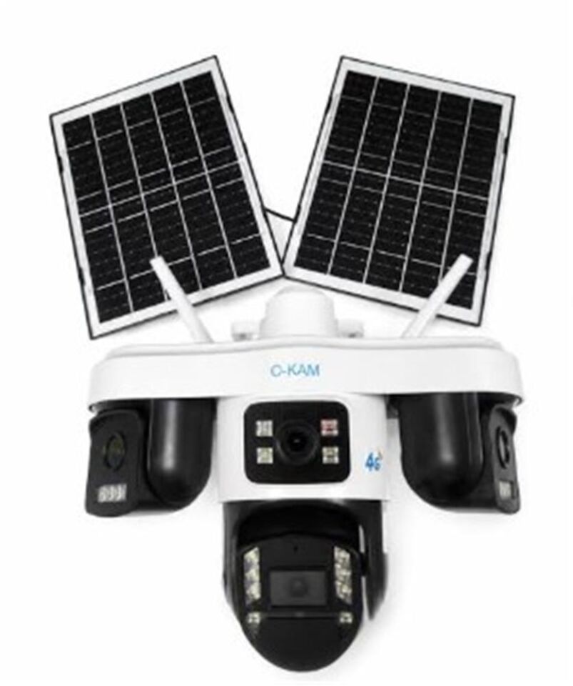 OKam O-KAM OK-S-337 Premium AOV 4G 4 Lens Solar Ptz Kamera