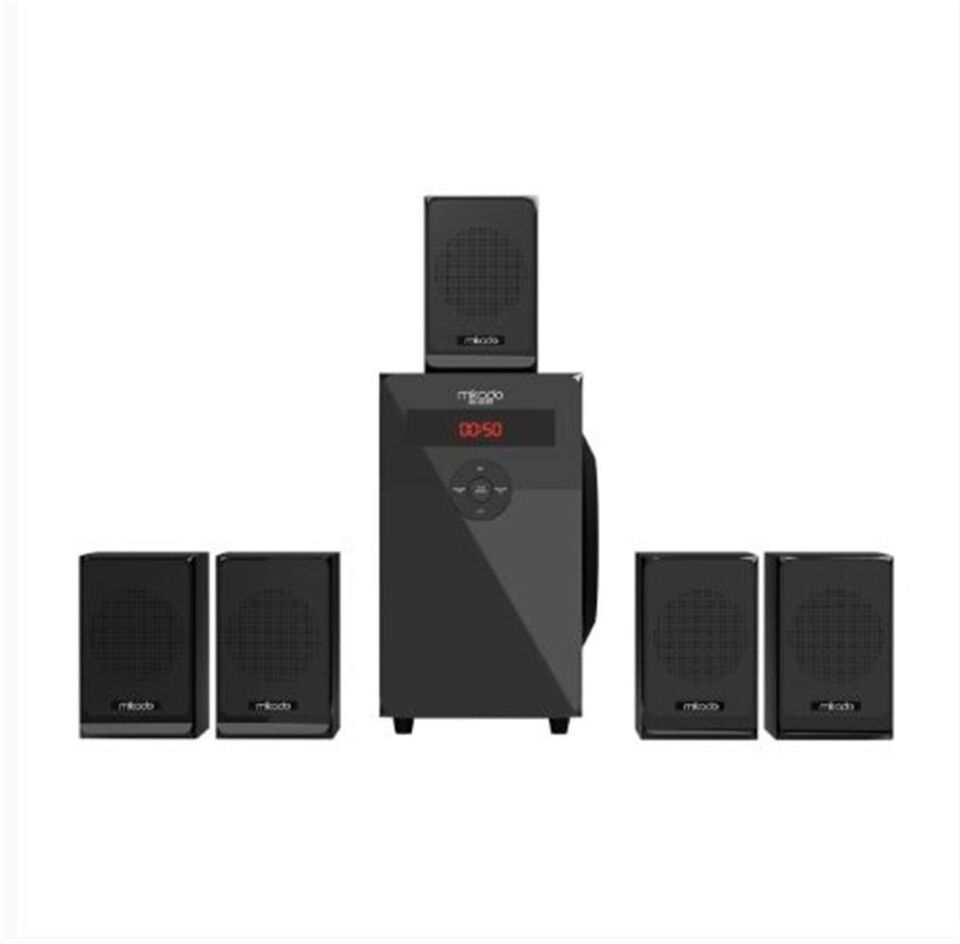 Mikado MD-582BT 5+1 110W Siyah Usb+SD+FM Destekli Multimedia Bluetooth Speakerr