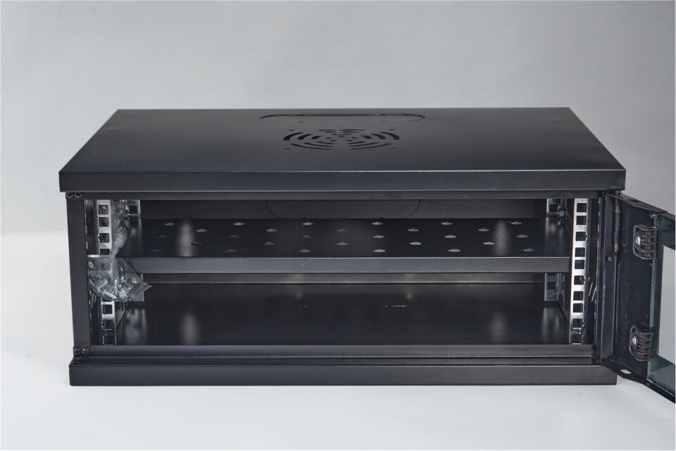 Racksan SE-6404S 4U Duvar Tipi Kabinet (240-530-400) Raf+Fan