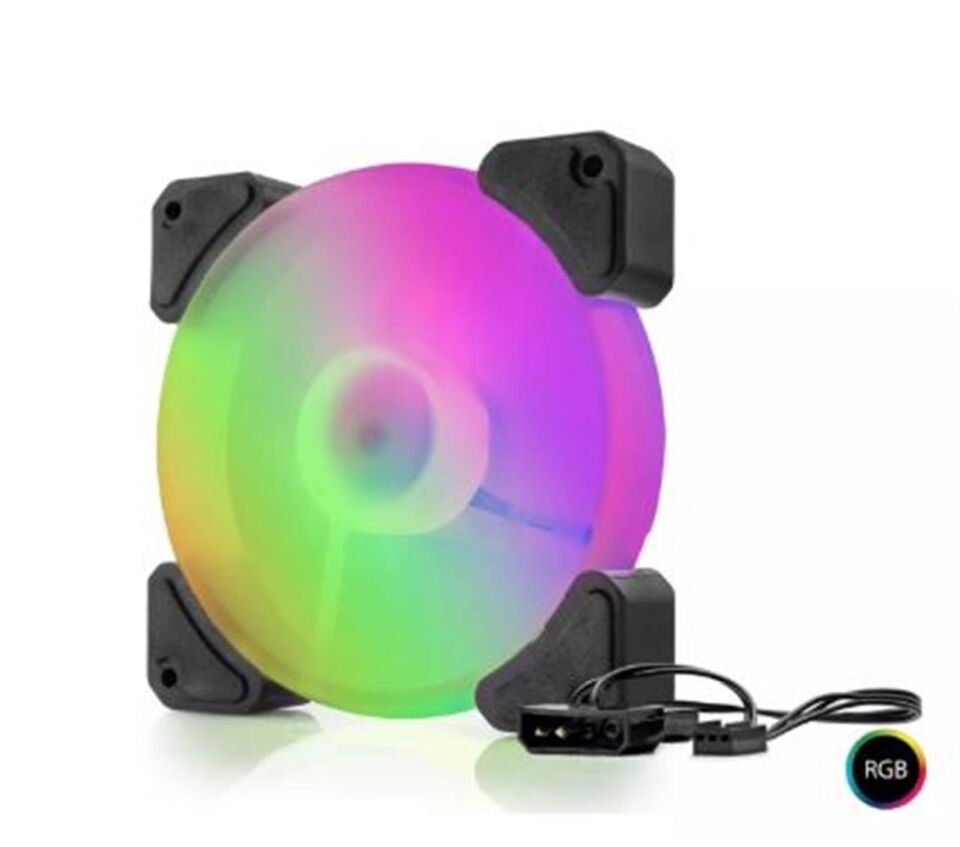 Hadron Hdx1518 12cm Kasa Fanı Performans 4Pin Rgb Siyah