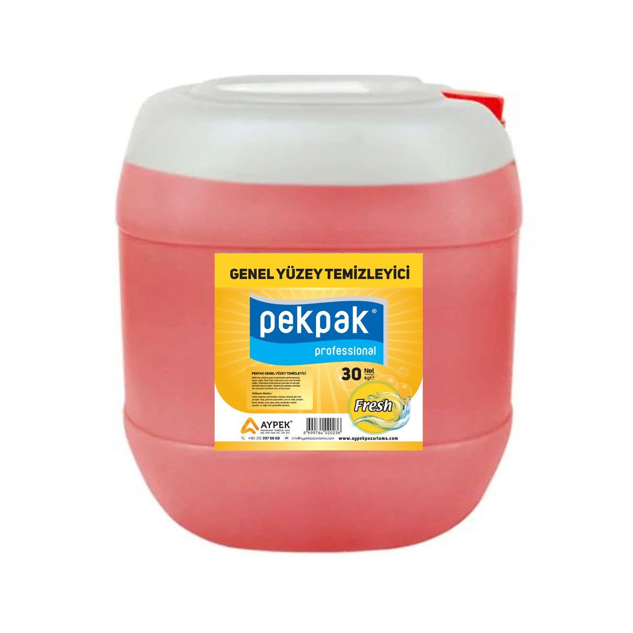 PekPak Genel Yüzey Temizleyici Fresh 30 Kg.