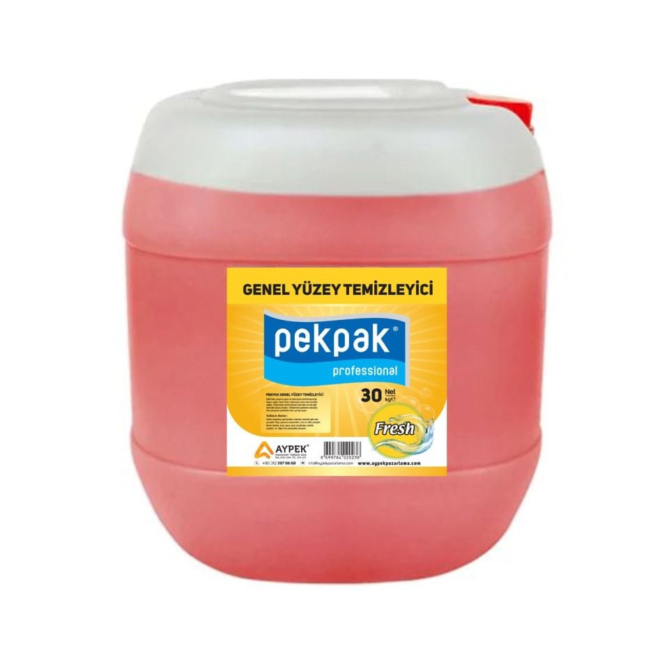 PekPak Genel Yüzey Temizleyici Fresh 30 Kg.