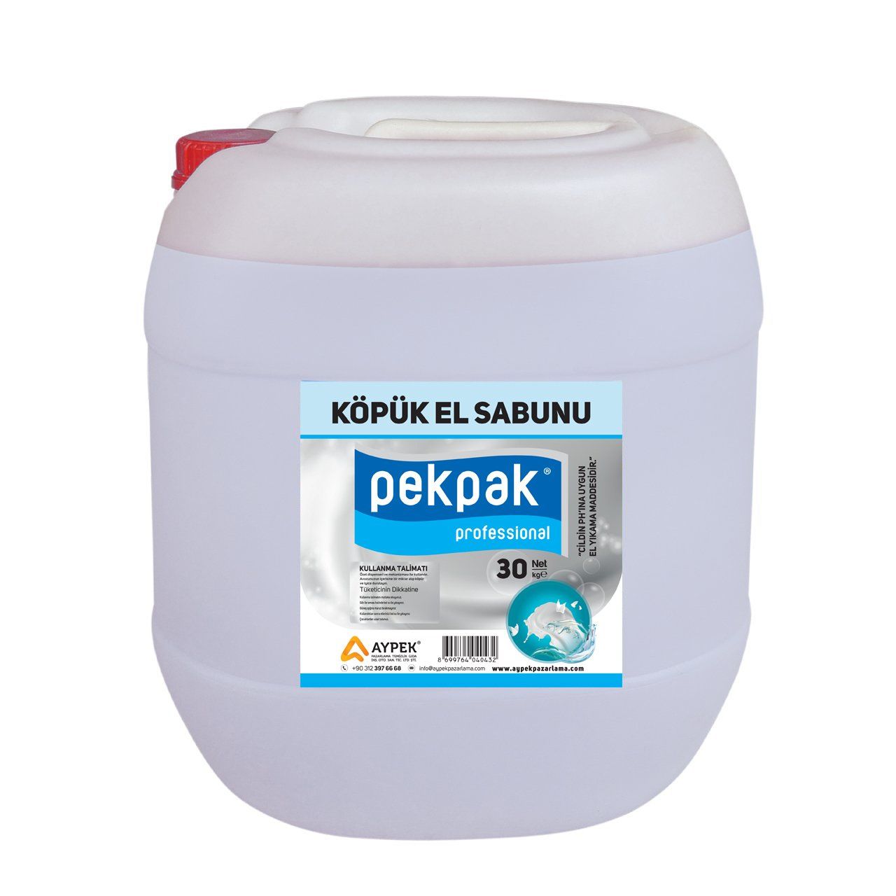 PekPak Köpük El Sabunu 30 Kg.