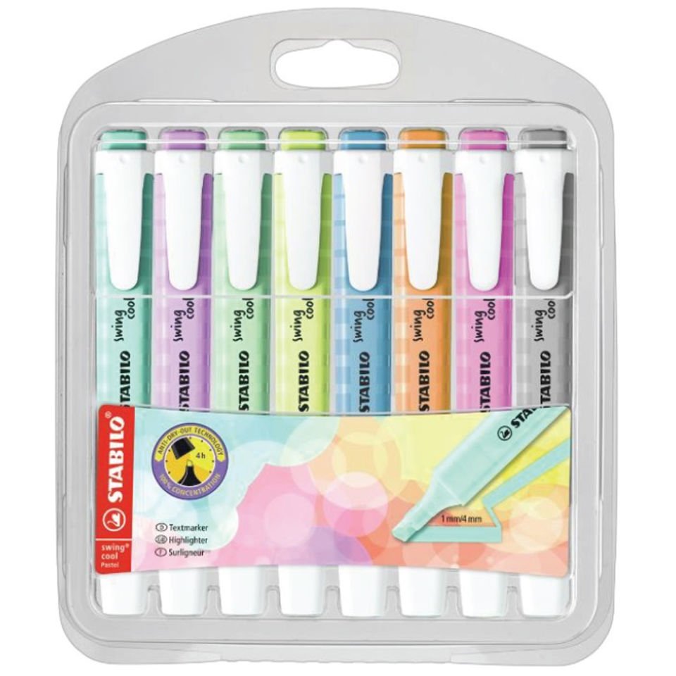 Stabilo Fosforlu Kalem Swing Cool Pastel 8 li Paket
