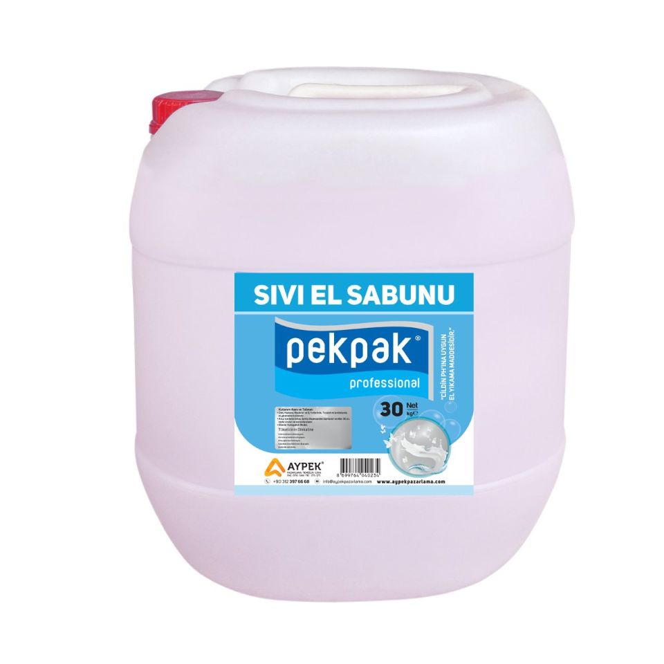PekPak Sıvı El Sabunu 30 Kg