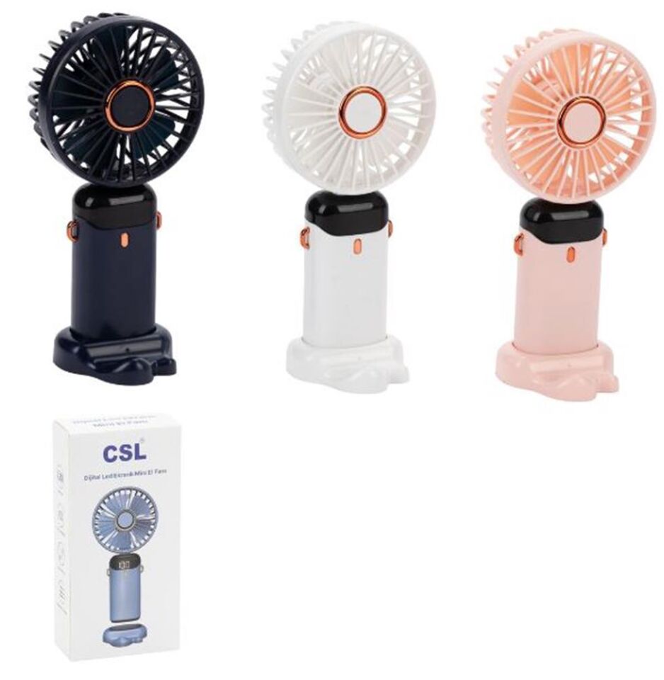 CSL F100 Şarjlı Mini Fan Mavi