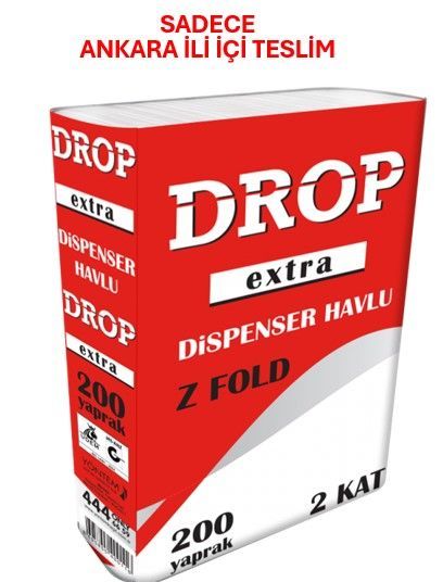 Drop Extra Dispenser Z Katlama Havlu Kağıt 200x12