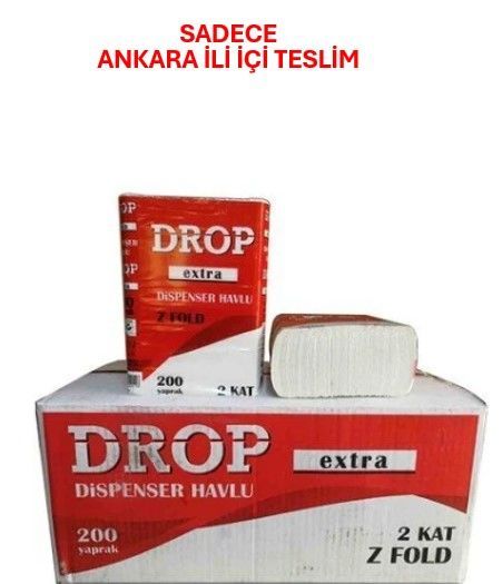 Drop Extra Dispenser Z Katlama Havlu Kağıt 200x12