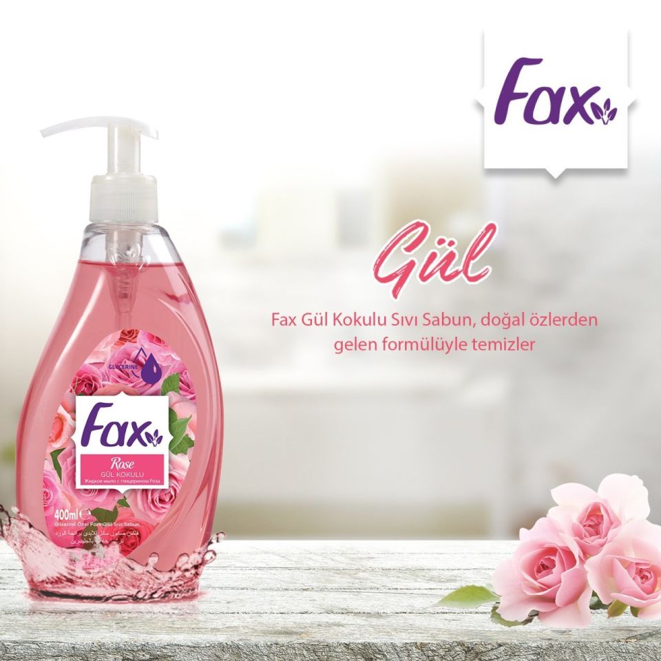 Fax Gül Sıvı Sabun 400ml