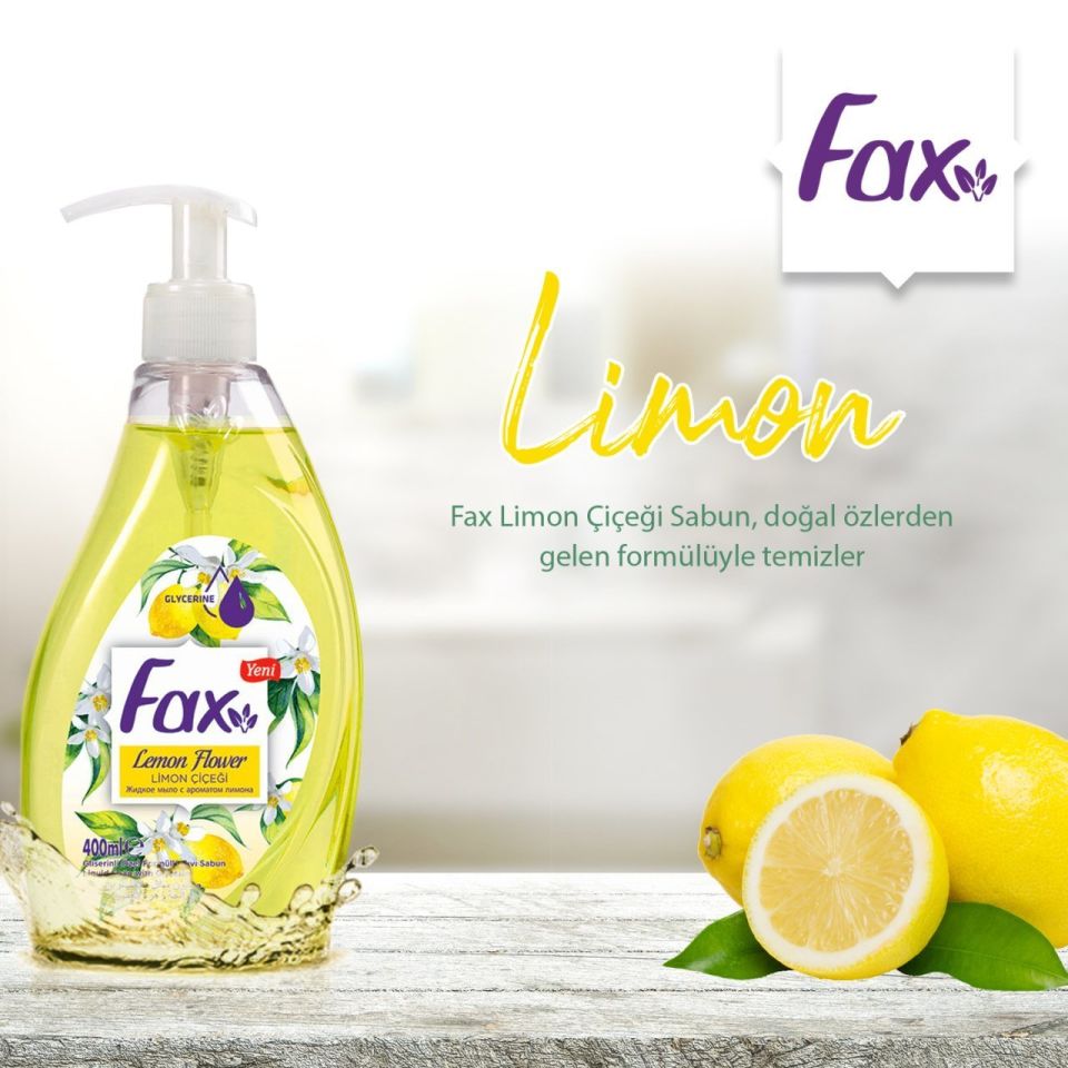 Fax Limon Sıvı Sabun 400 Ml