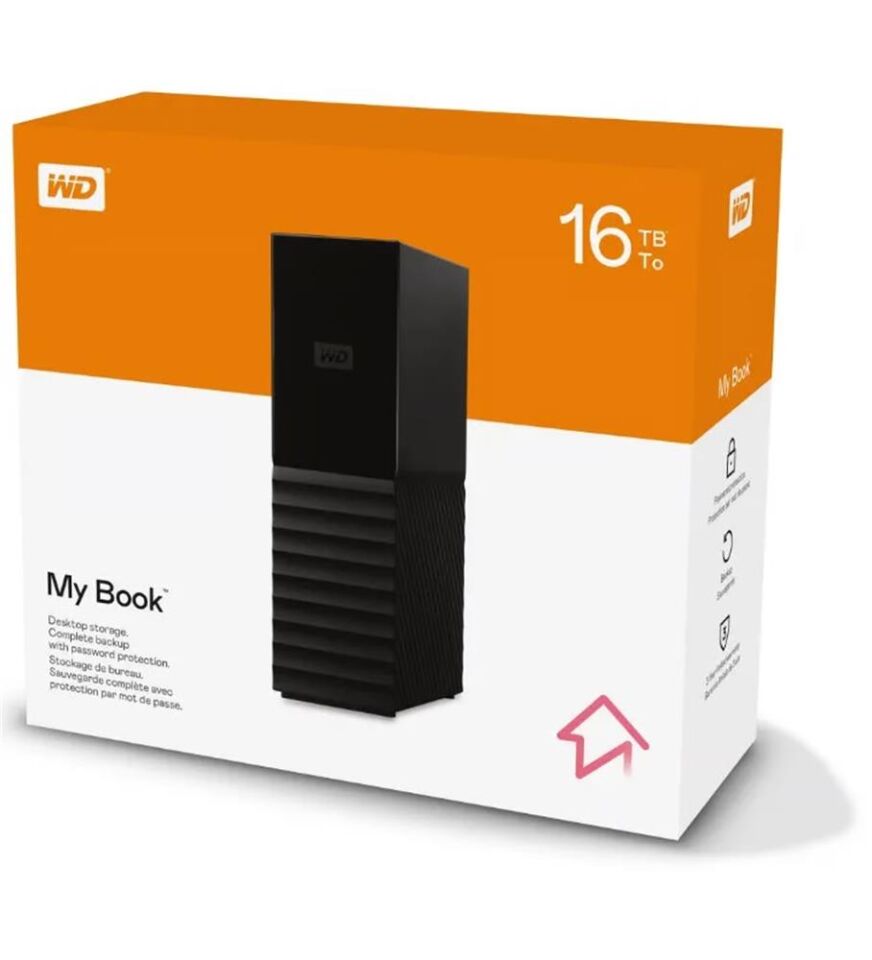 Wd 16TB MyBook 3.5'' Usb3 WDBBGB0160HBK-EESN Taşınabilir Disk Siyah